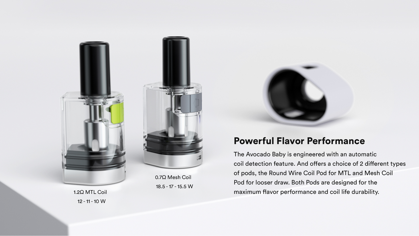 VAPTIO Avocado Baby酪梨寶寶注油主機套裝 正品保證-VAKA糖果雲煙館