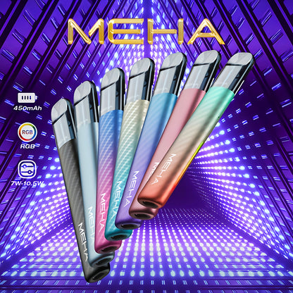 【MEHA Crush 魅嗨五代主機】三檔可調節功率煙桿/7色可選/兩側帶氛圍燈-VAKA糖果雲煙館