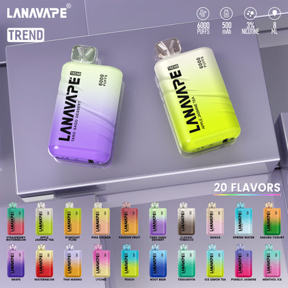 【LANA BAR BC 6000口】大容量新款拋棄式6000口-極冰系列一次性電子煙-VAKA糖果雲煙館