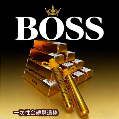 泰國BOSS金磚一次性鼻通|1000口霧化式鼻通棒|緩解鼻塞・提神醒腦・曜通呼吸升級版-VAKA糖果雲煙館